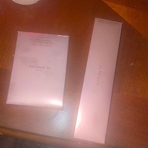 Patrick TA Major Sculpt Crème Contour & Power Bronzer duo with brush.